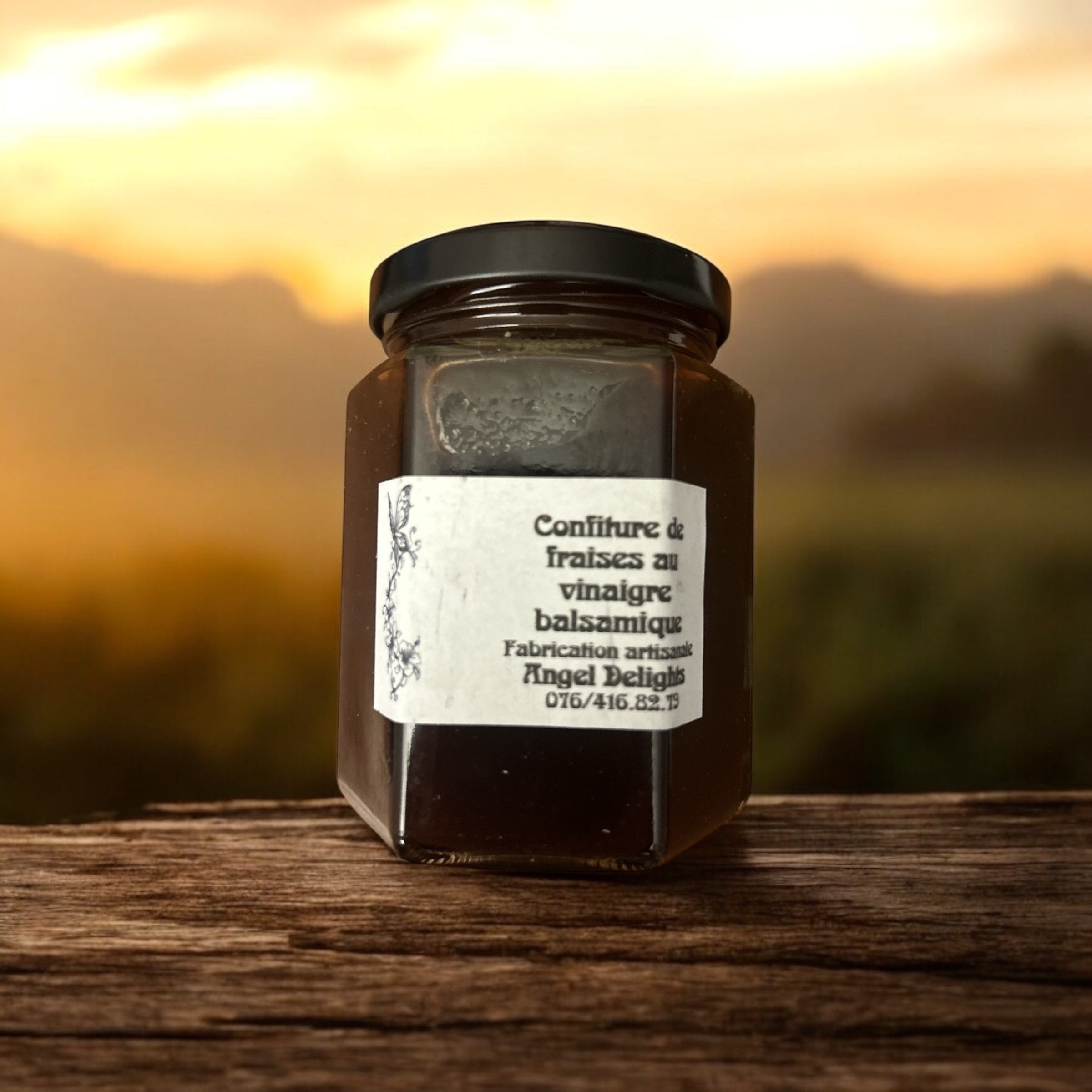 Confiture "Fraises au vinaigre balsamique" 195 ml