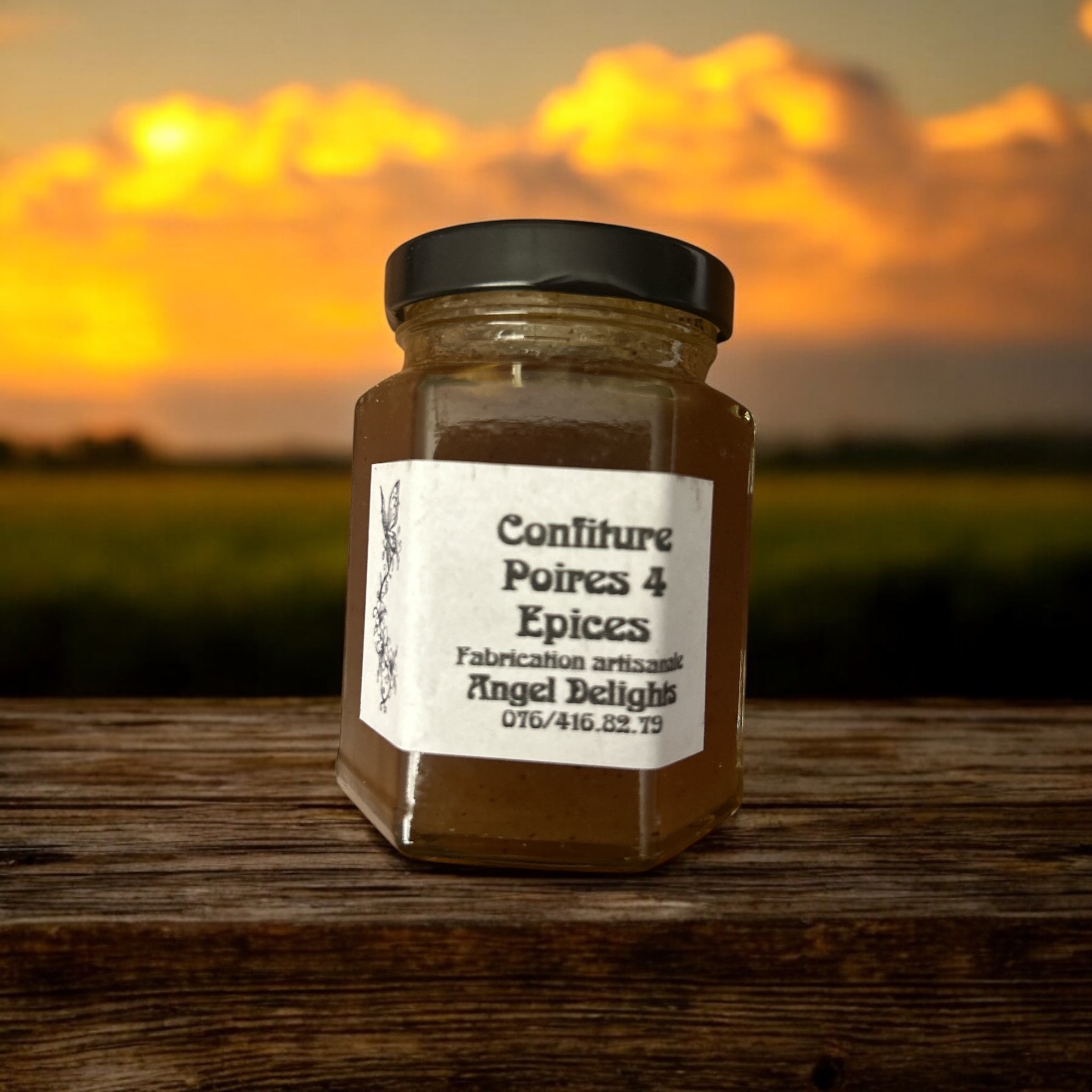 Confiture "poires 4 Epices" 110 ml