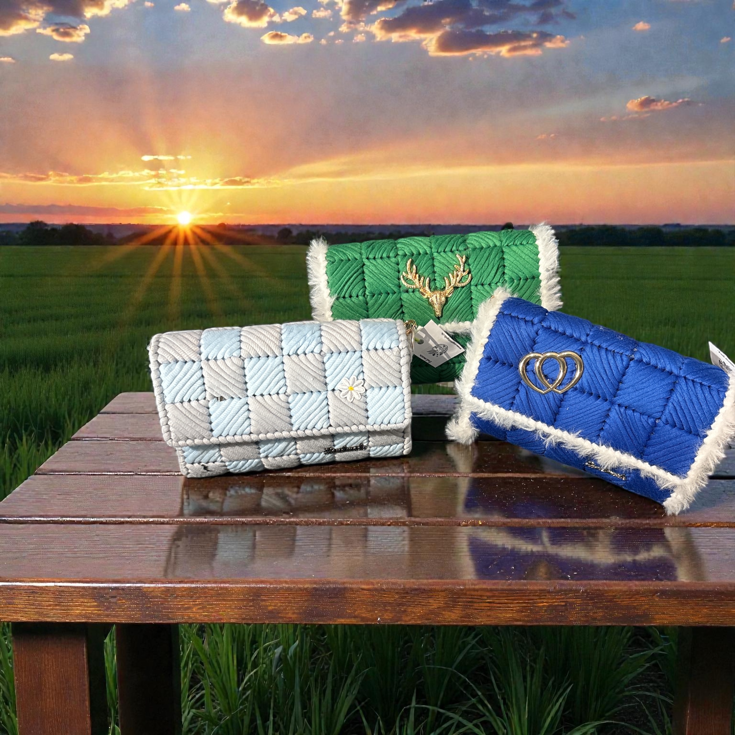 Sacs à main en laine de t-shirt