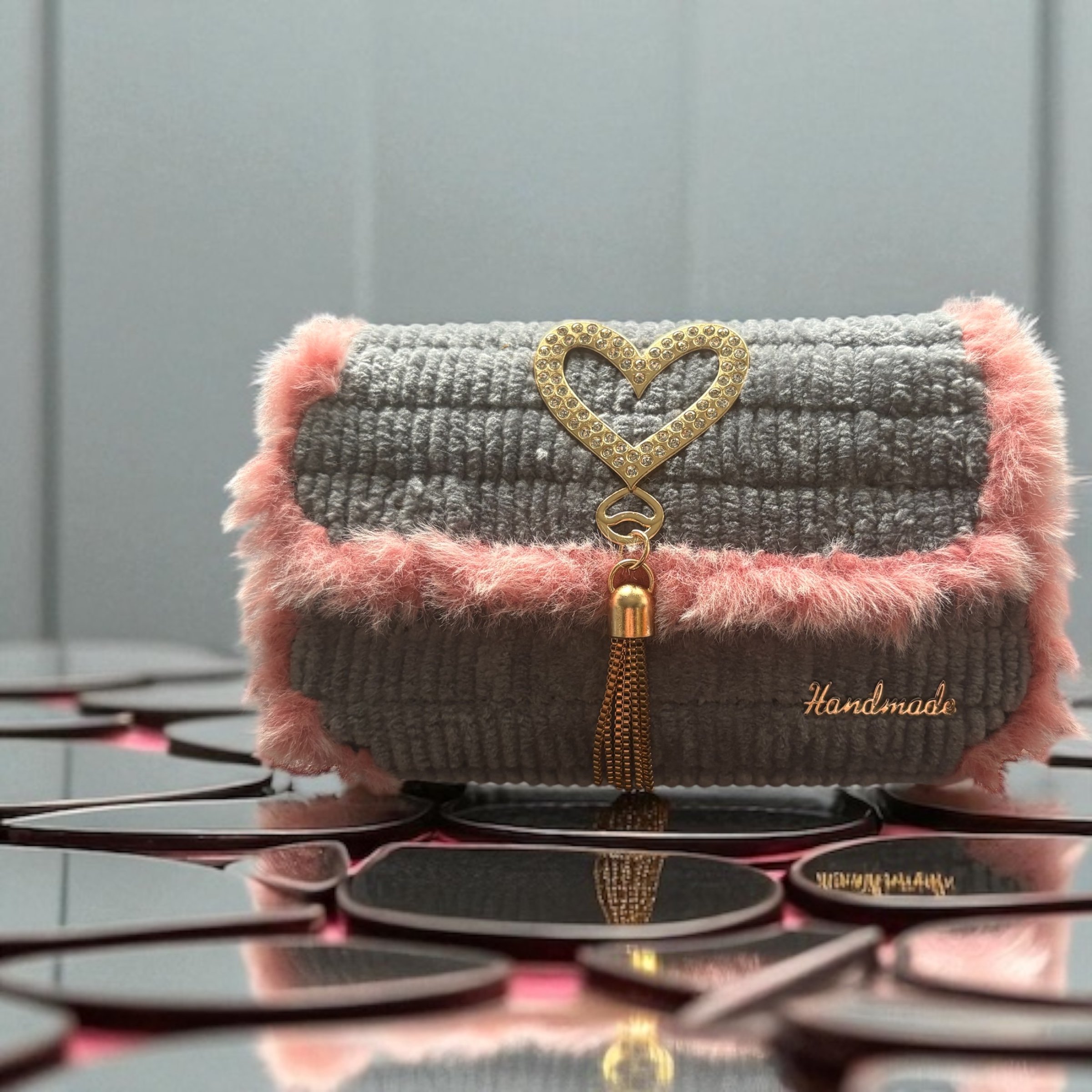 Sacs à main en laine velours